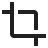Crop black icon